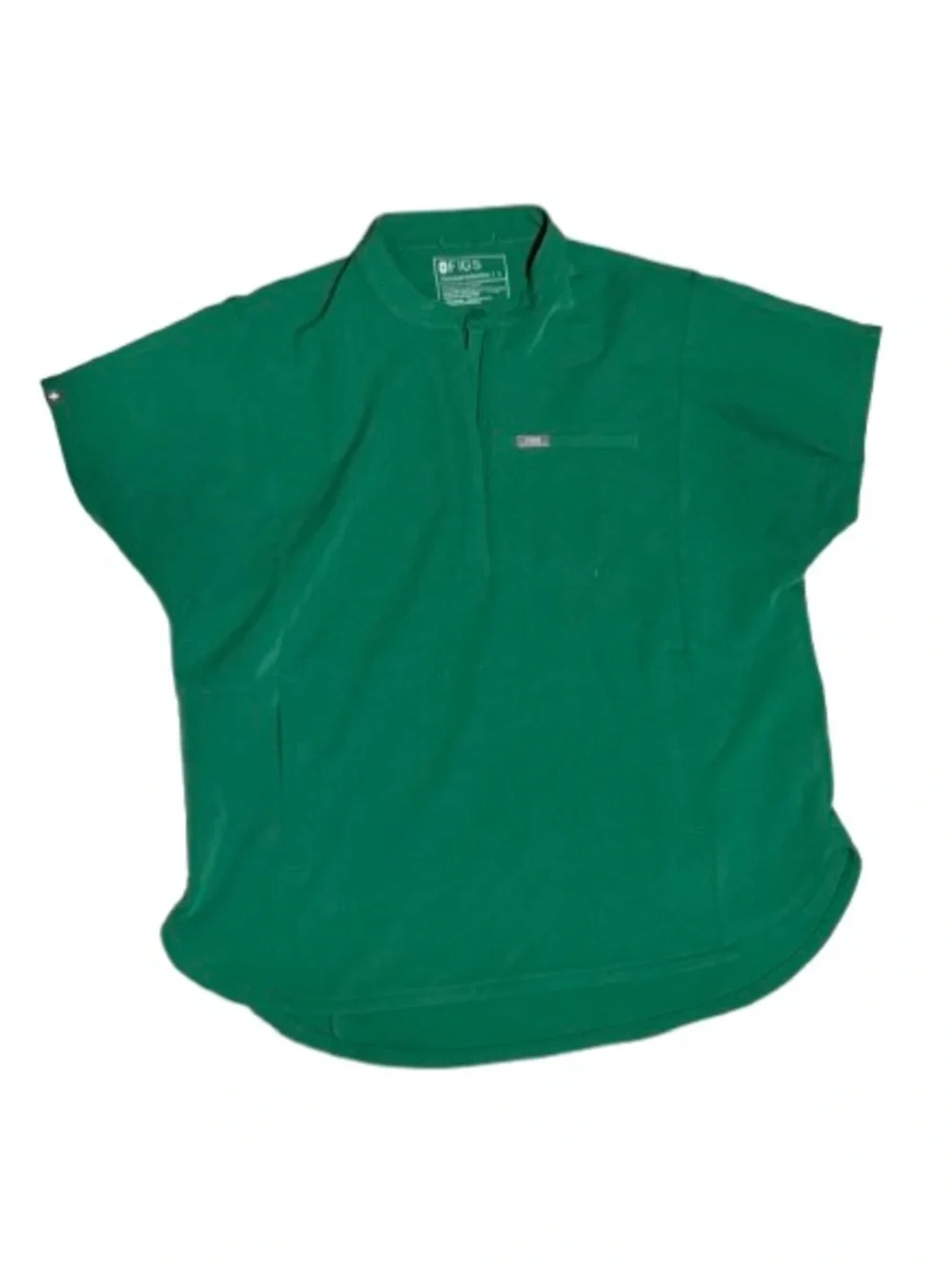 FIGS Green Scrub Set | Mandarin Collar Top L & Cargo Pants LT